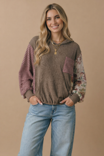 Patchwork Daydream Oversized Hoodie
