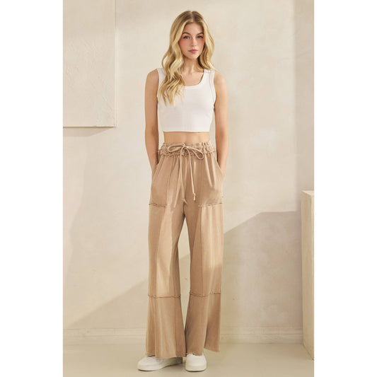 Off-Duty Mineral-Washed Terry Pants