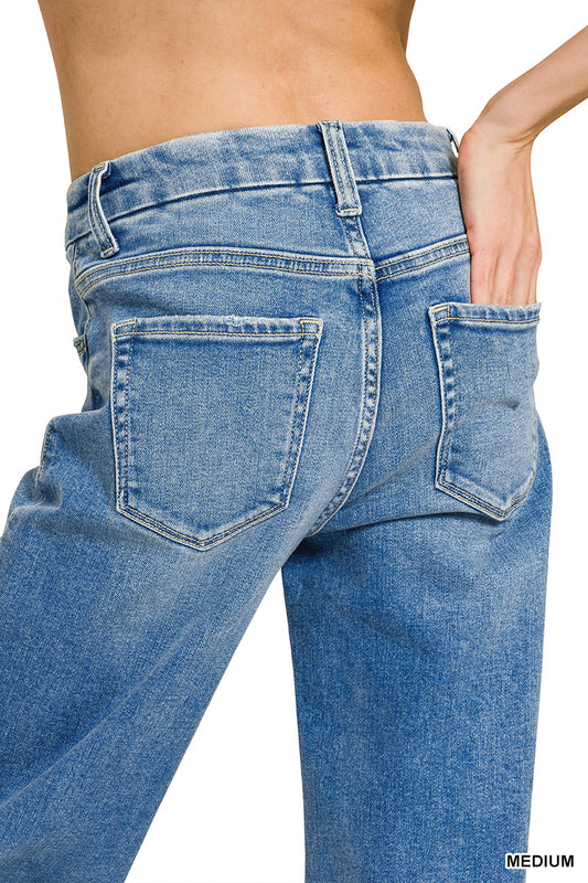 High Rise Flare Bottom Jeans