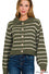Cozy Stripped Button Sweater