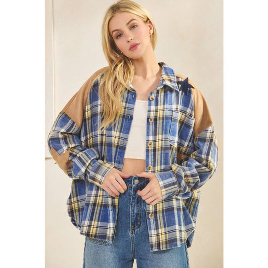 Star of the Show Plaid Flannel Shirt