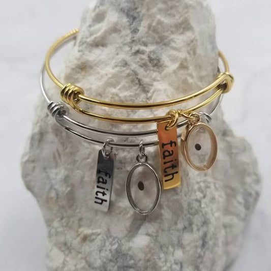 Mustard Seed Faith Bangle Expandable Bracelet